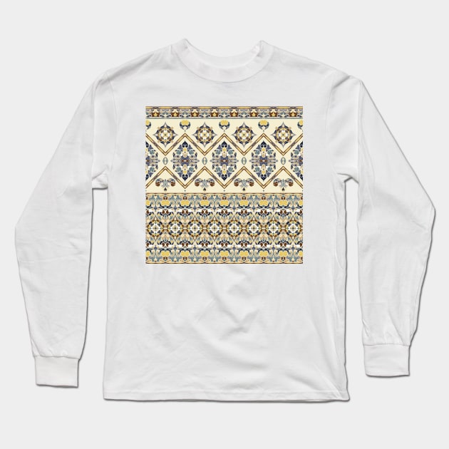 Ethnic patterns in oriental style. Long Sleeve T-Shirt by IrinaGuArt